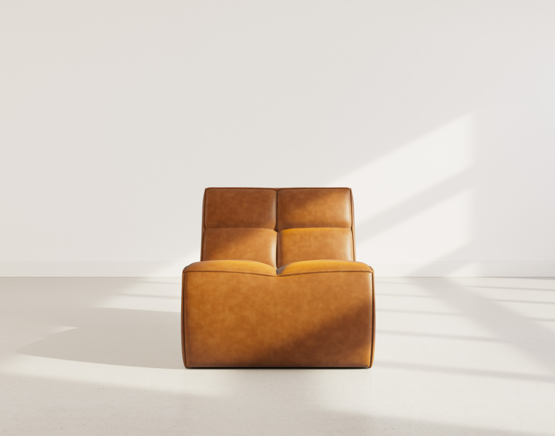 Module d'assise sans accoudoir en simili Alya