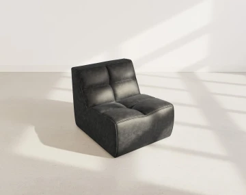 Module d'assise sans accoudoir en simili Alya
