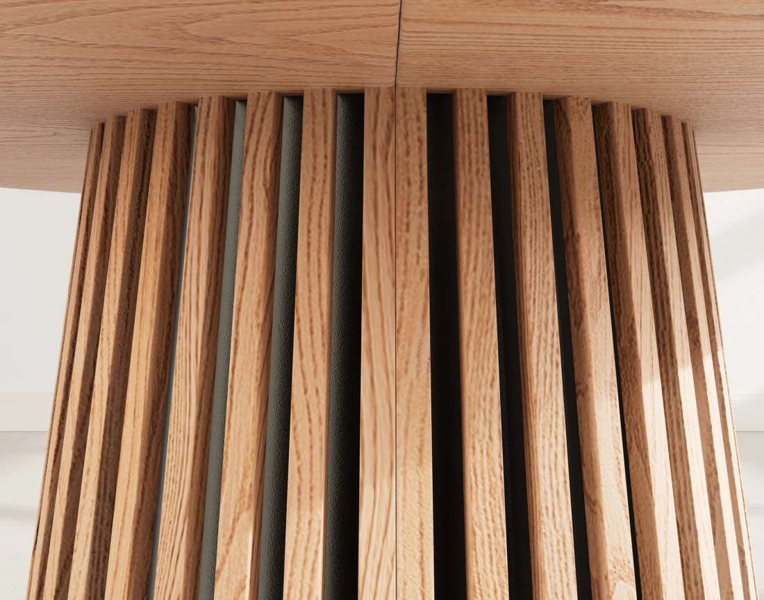 Table FREYA ronde extensible 4 à 8 personnes bois - Best Mobilier