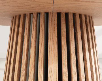 Table FREYA ronde extensible 4 à 8 personnes bois - Best Mobilier