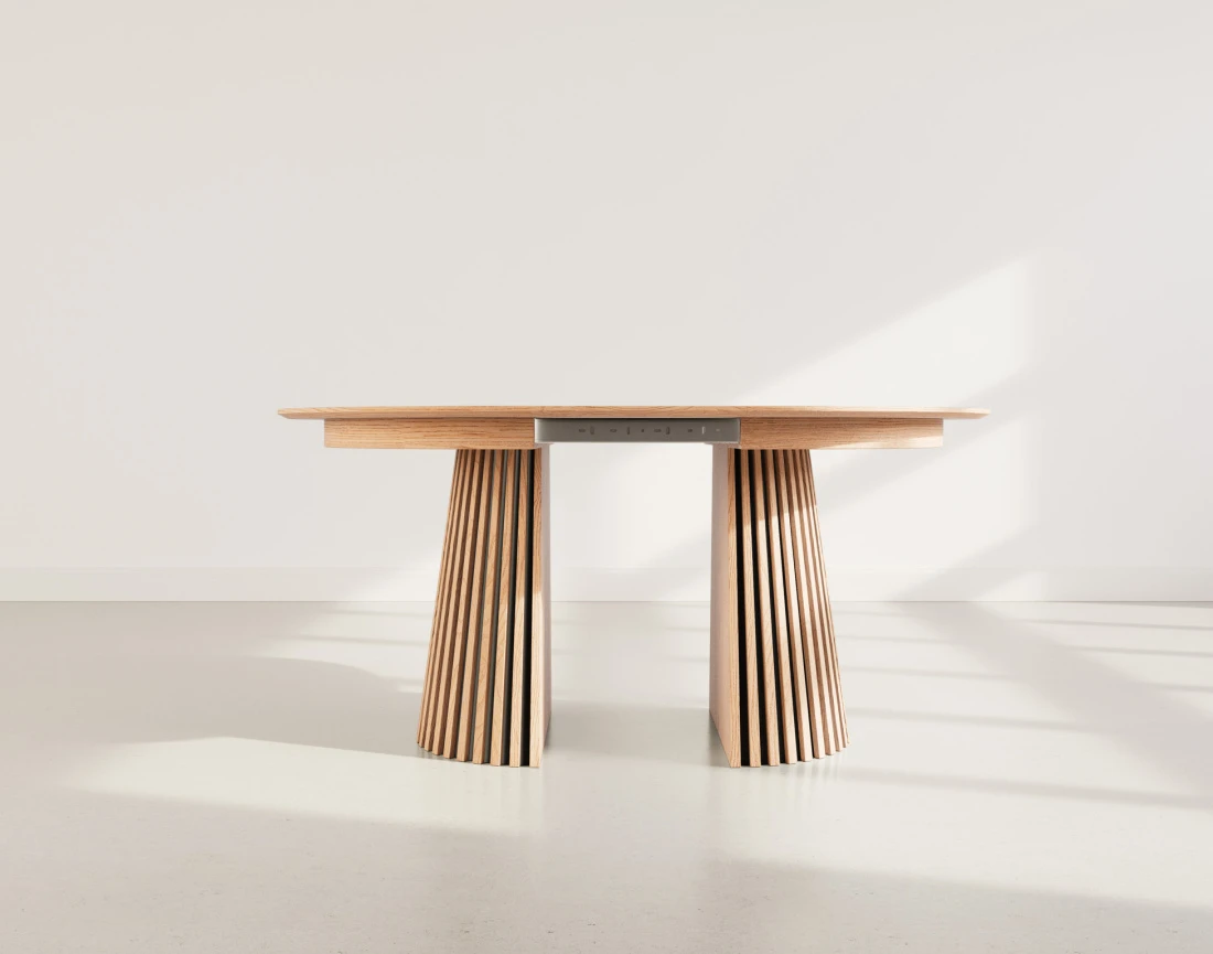 Table FREYA ronde extensible 4 à 8 personnes bois - Best Mobilier