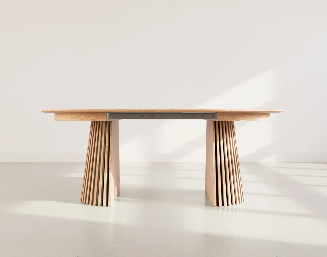 Table FREYA ronde extensible 4 à 8 personnes bois - Best Mobilier
