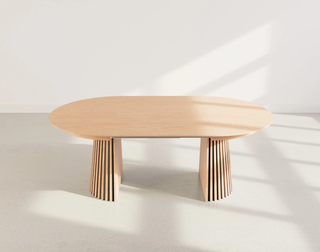 Table FREYA ronde extensible 4 à 8 personnes bois - Best Mobilier