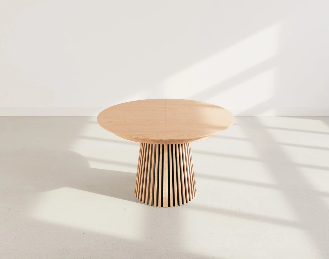 Table FREYA ronde extensible 4 à 8 personnes bois - Best Mobilier