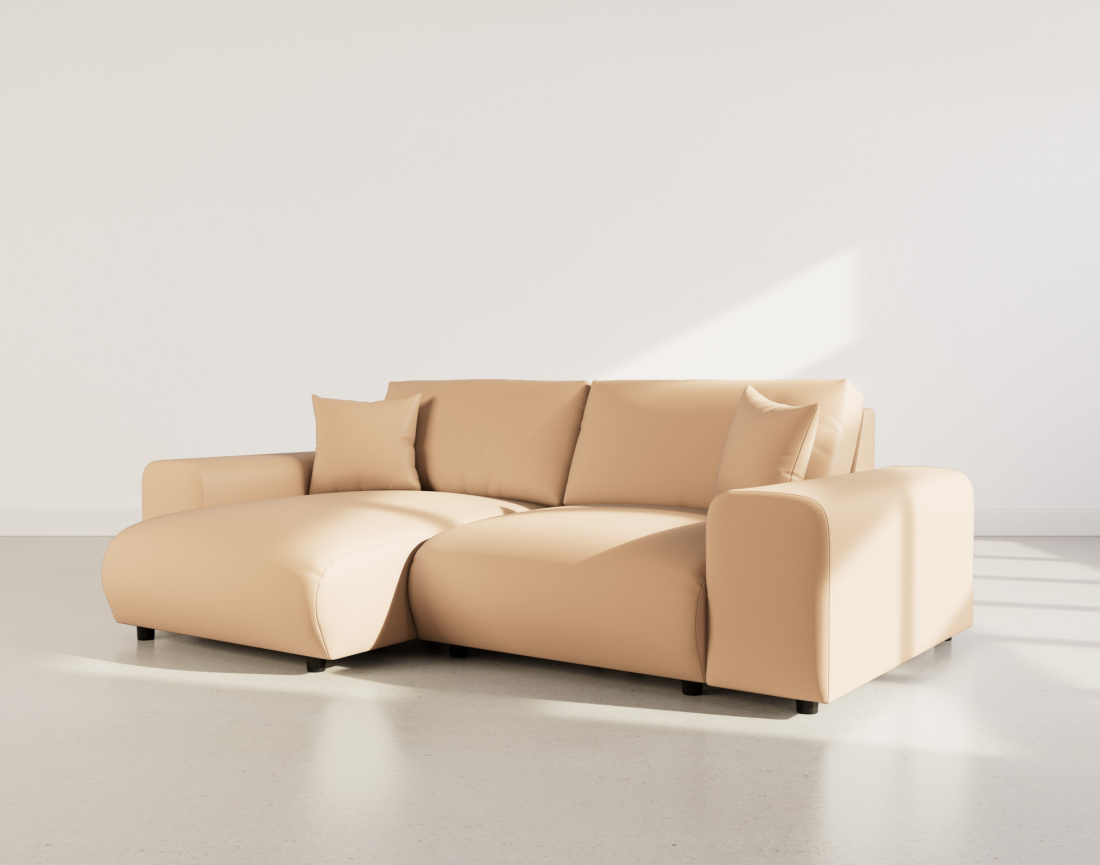 Canapé d'angle réversible 4 places en simili Garance