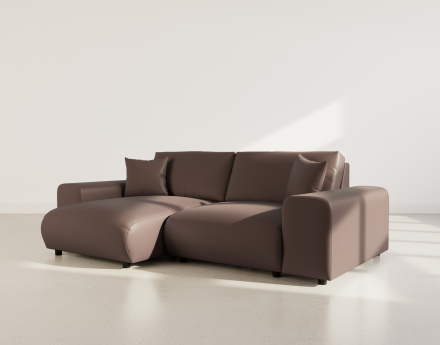 Canapé d'angle réversible 4 places en simili Garance