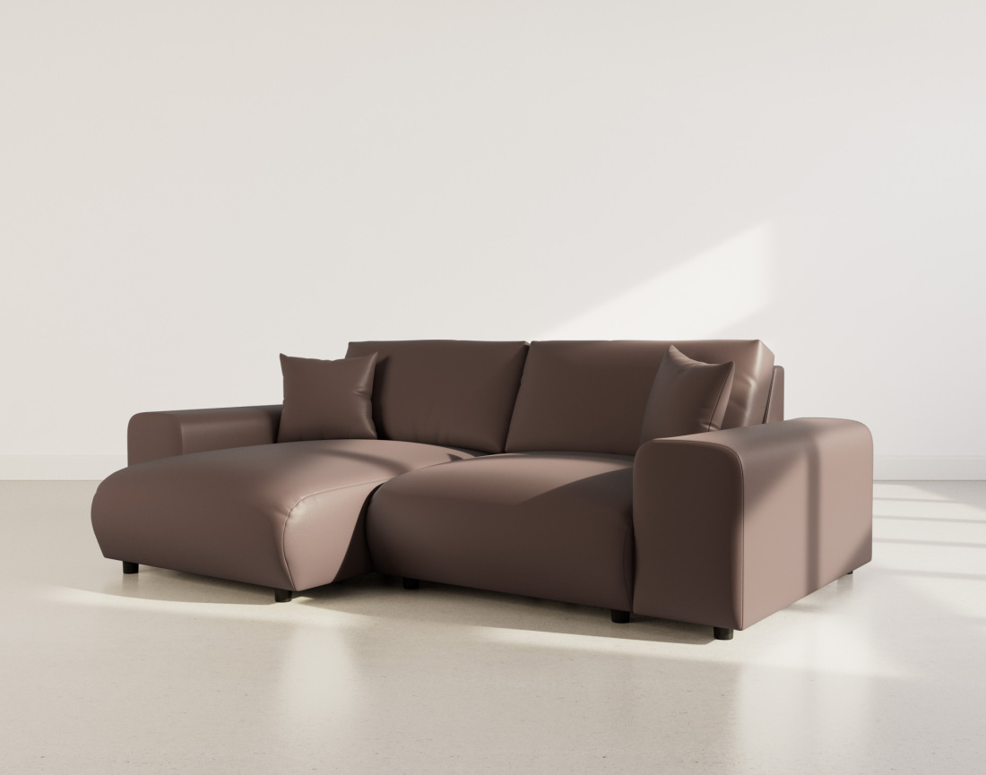 Canapé d'angle réversible 4 places en simili Garance