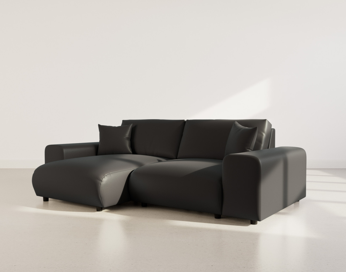 Canapé d'angle réversible 4 places en simili Garance