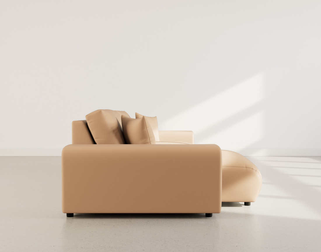 Canapé d'angle réversible 4 places en simili Garance