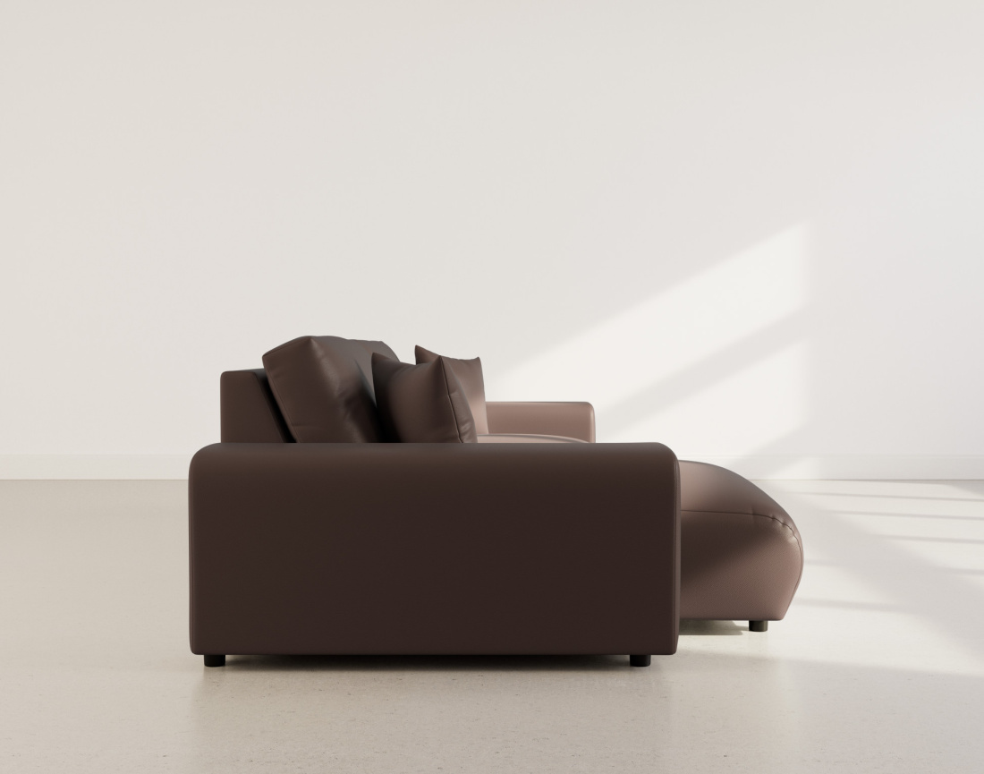 Canapé d'angle réversible 4 places en simili Garance