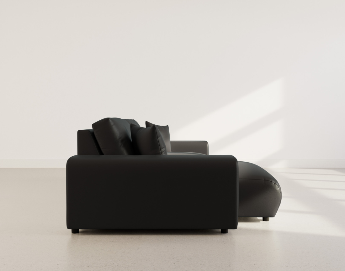 Canapé d'angle réversible 4 places en simili Garance