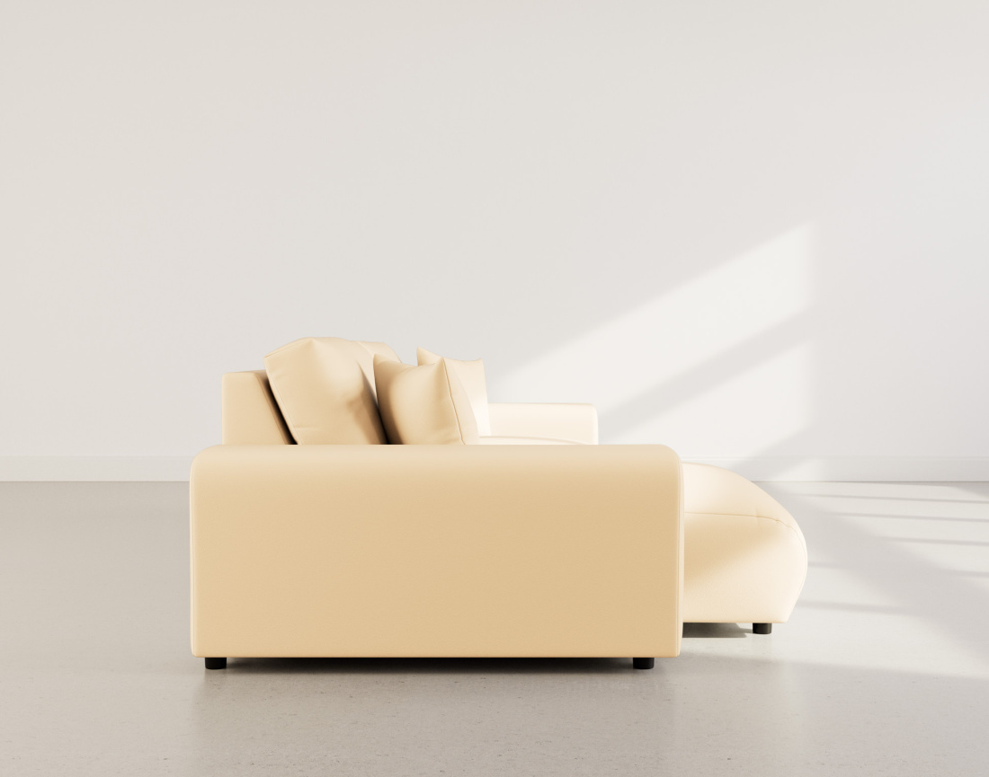 Canapé d'angle réversible 4 places en simili Garance