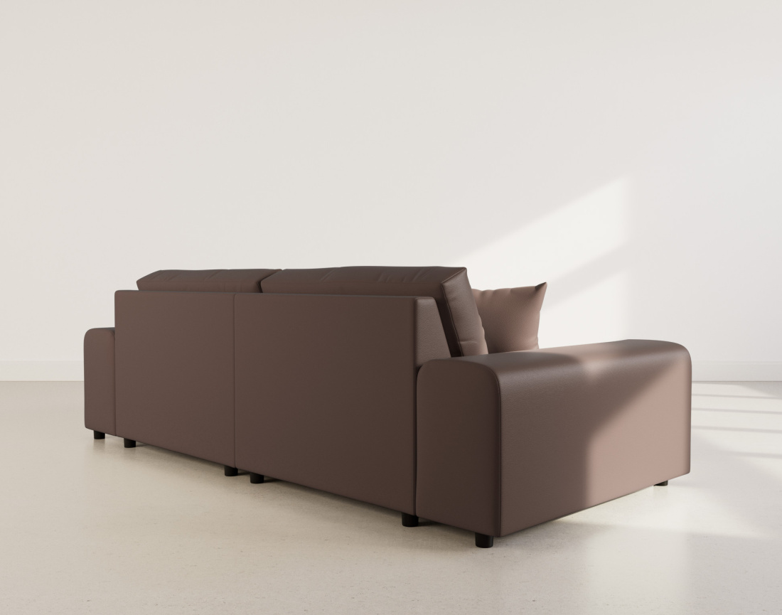 Canapé d'angle réversible 4 places en simili Garance