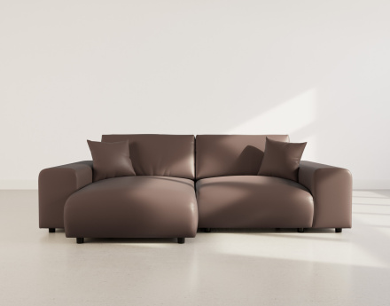 Canapé d'angle réversible 4 places en simili Garance