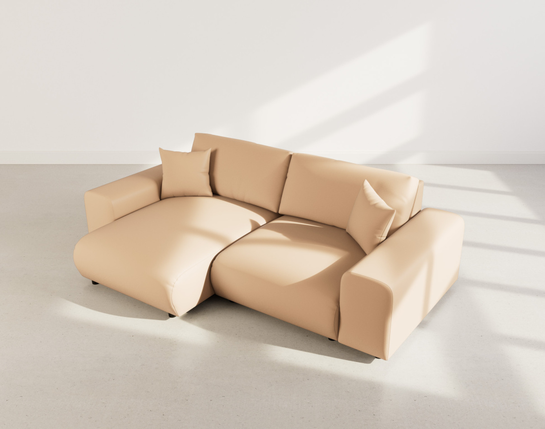 Canapé d'angle réversible 4 places en simili Garance