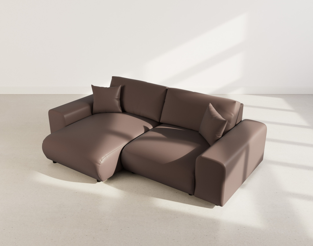 Canapé d'angle réversible 4 places en simili Garance