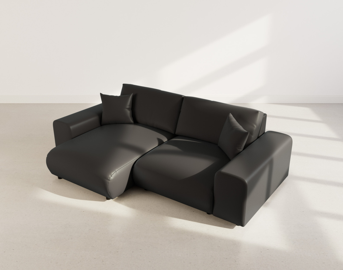 Canapé d'angle réversible 4 places en simili Garance