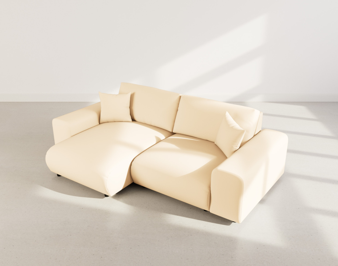 Canapé d'angle réversible 4 places en simili Garance