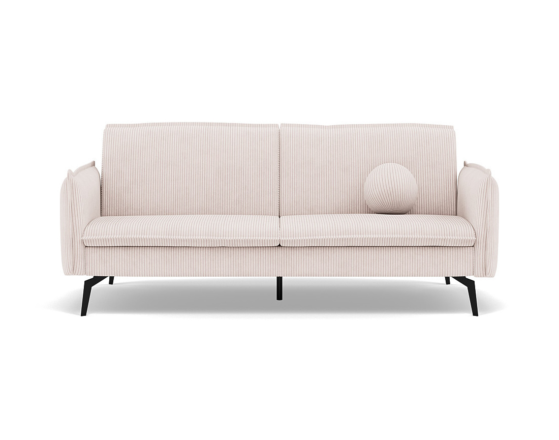 Canapé convertible clic-clac 2 places en velours côtelé Lexie