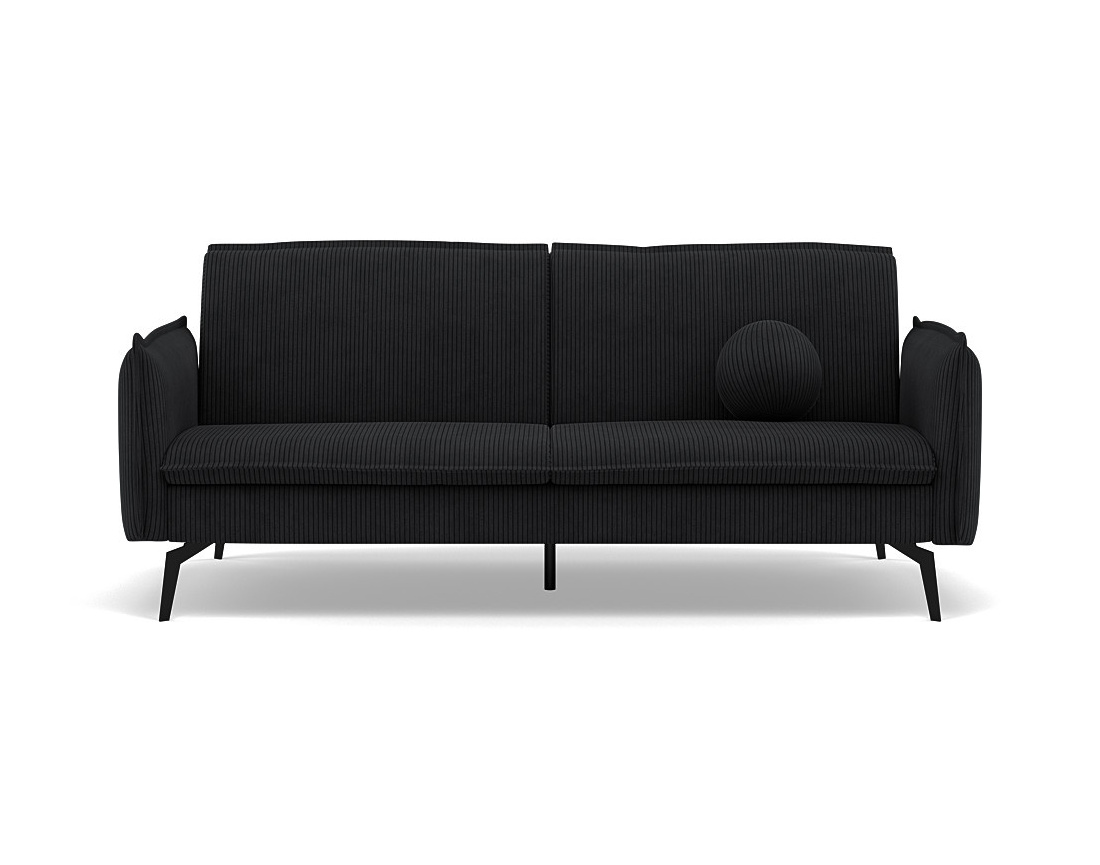 Canapé convertible clic-clac 2 places en velours côtelé Lexie