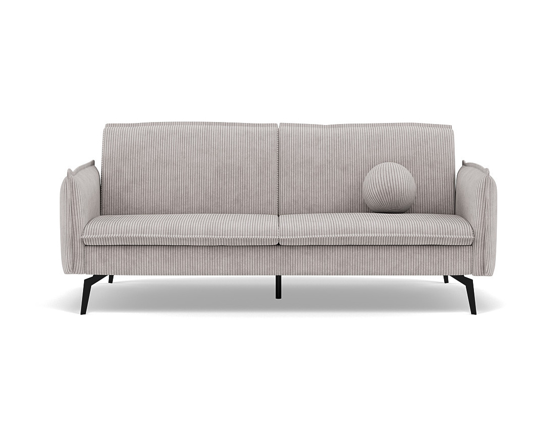 Canapé convertible clic-clac 2 places en velours côtelé Lexie