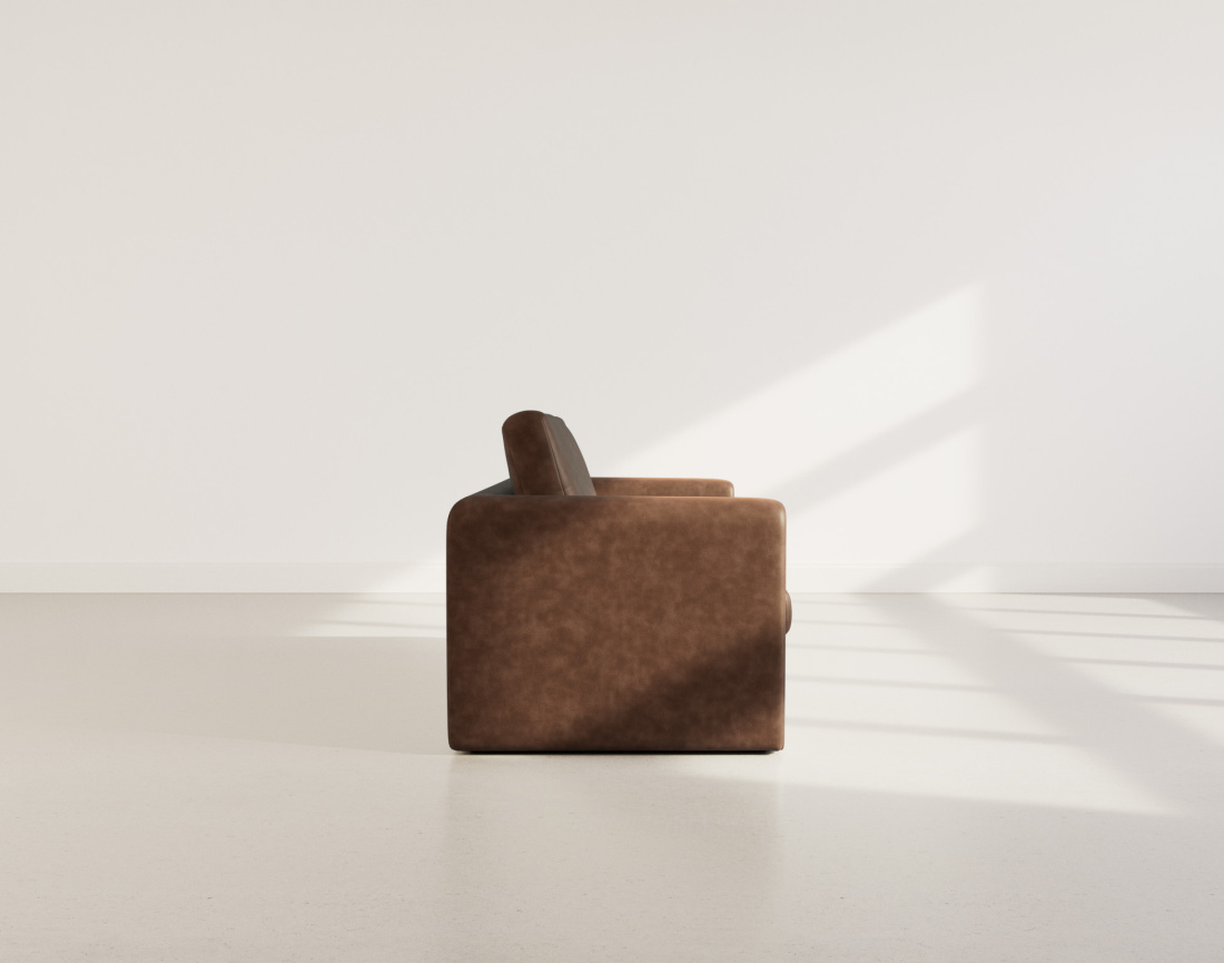 Canapé 2 places convertible déplimousse en simili Marilia