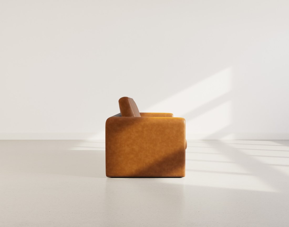 Canapé 2 places convertible déplimousse en simili Marilia