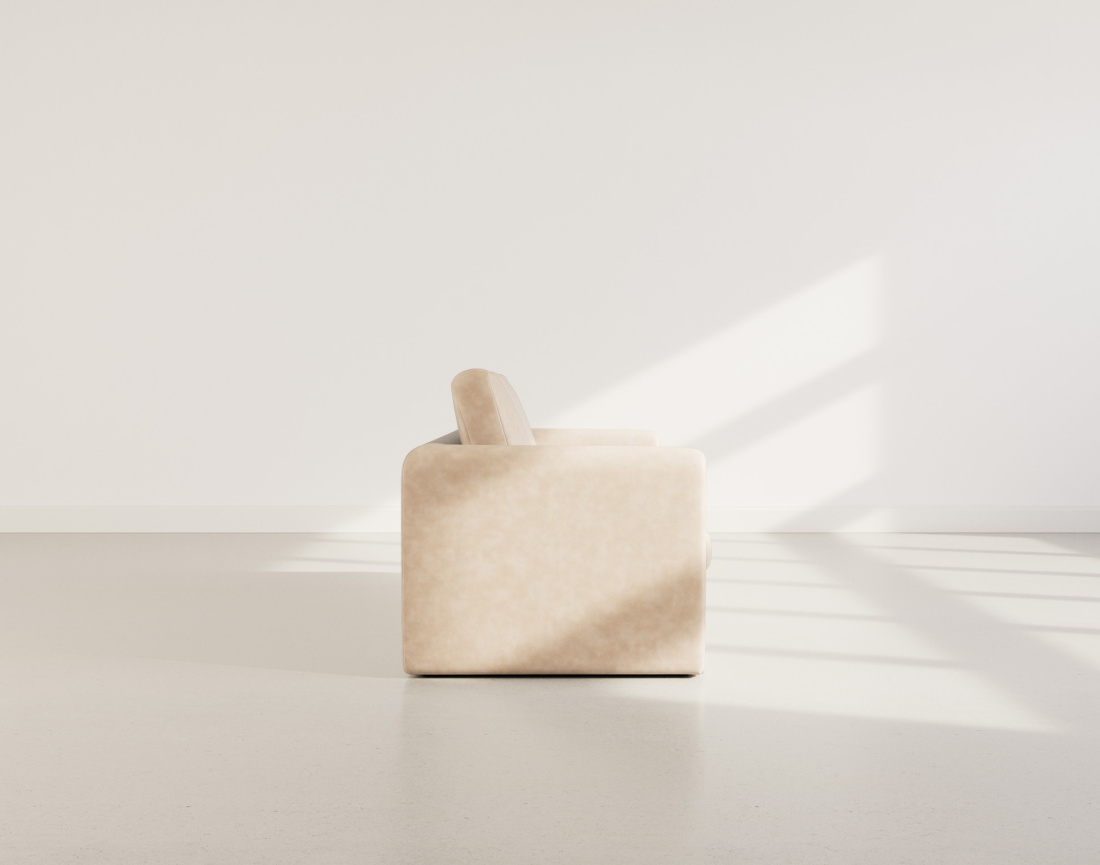 Canapé 2 places convertible déplimousse en simili Marilia