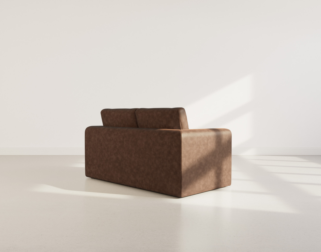 Canapé 2 places convertible déplimousse en simili Marilia