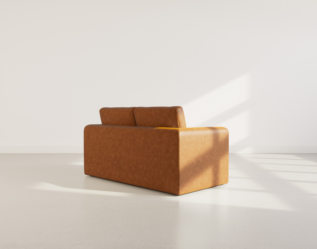 Canapé 2 places convertible déplimousse en simili Marilia