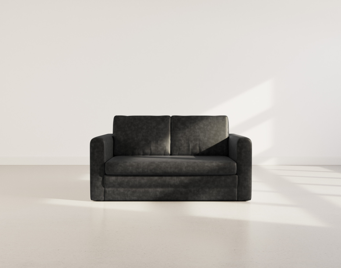 Canapé 2 places convertible déplimousse en simili Marilia