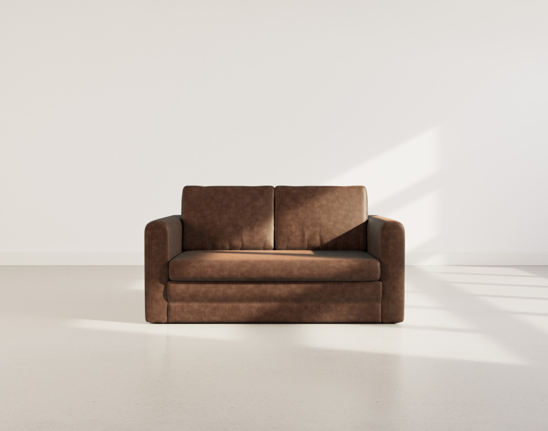 Canapé 2 places convertible déplimousse en simili Marilia