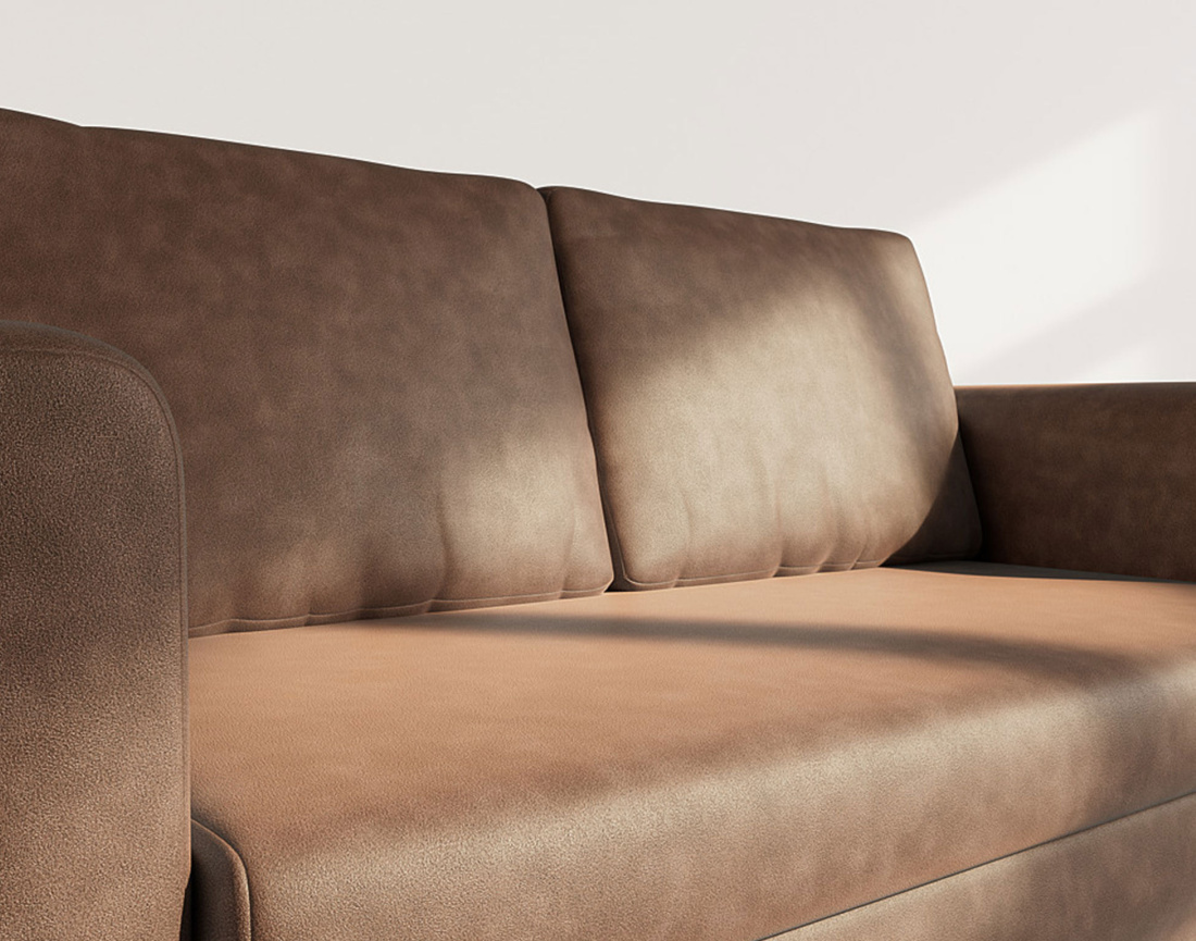 Canapé 2 places convertible déplimousse en simili Marilia