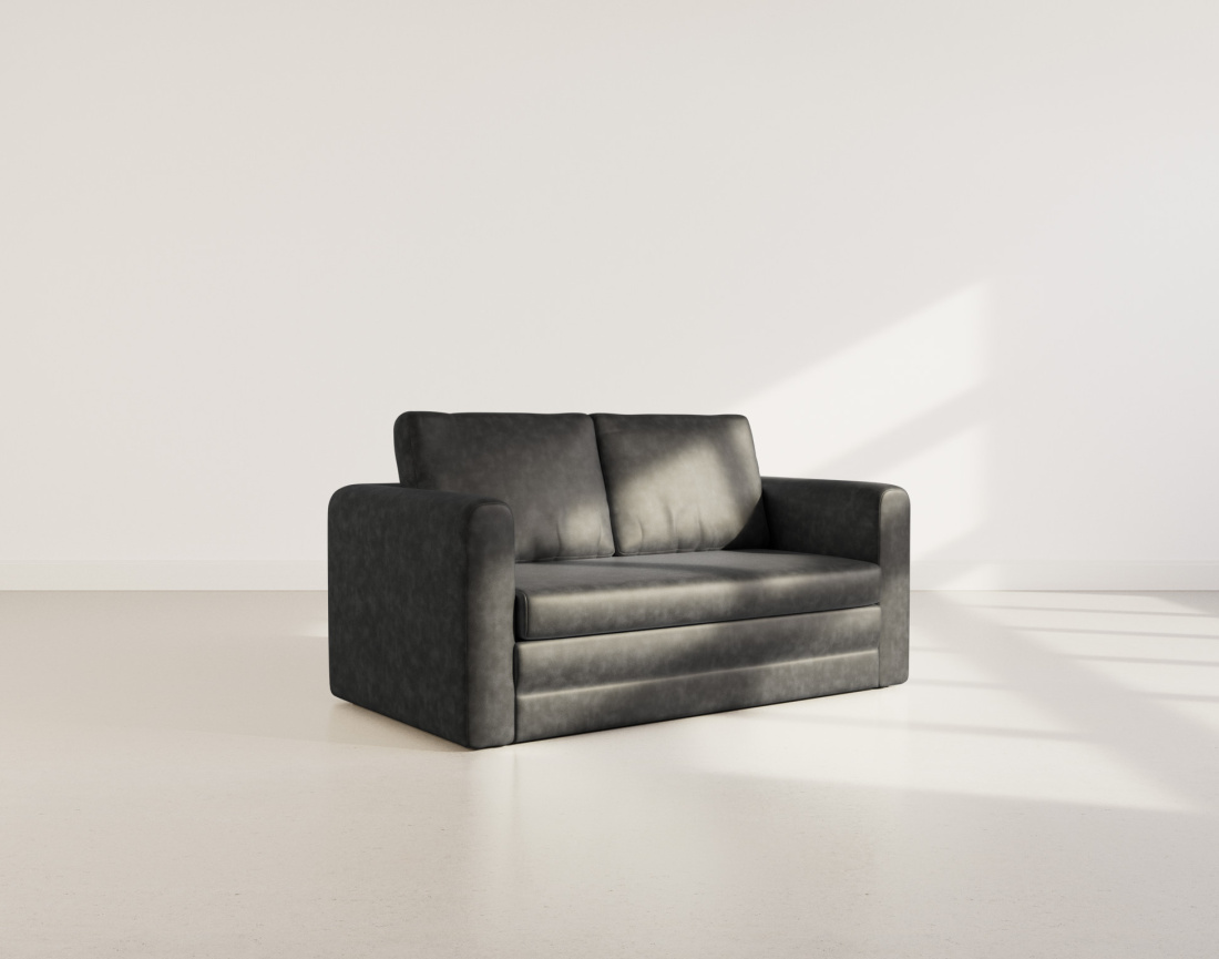 Canapé 2 places convertible déplimousse en simili Marilia