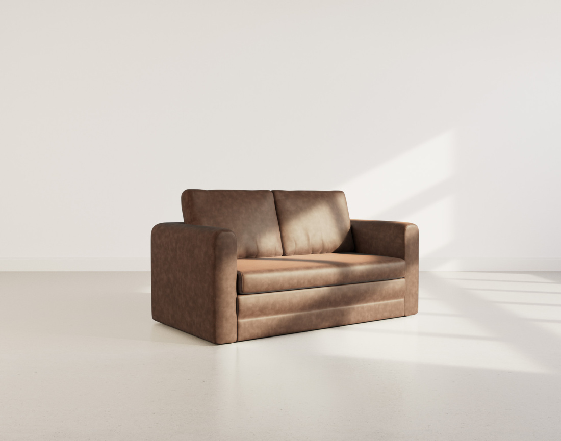 Canapé 2 places convertible déplimousse en simili Marilia