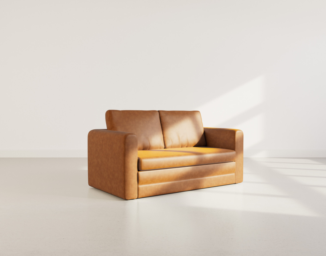 Canapé 2 places convertible déplimousse en simili Marilia