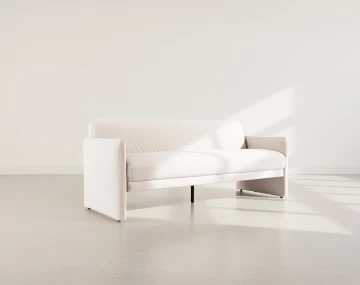 Canapé clic-clac 3 places adapté aux animaux Mathis - Best Mobilier