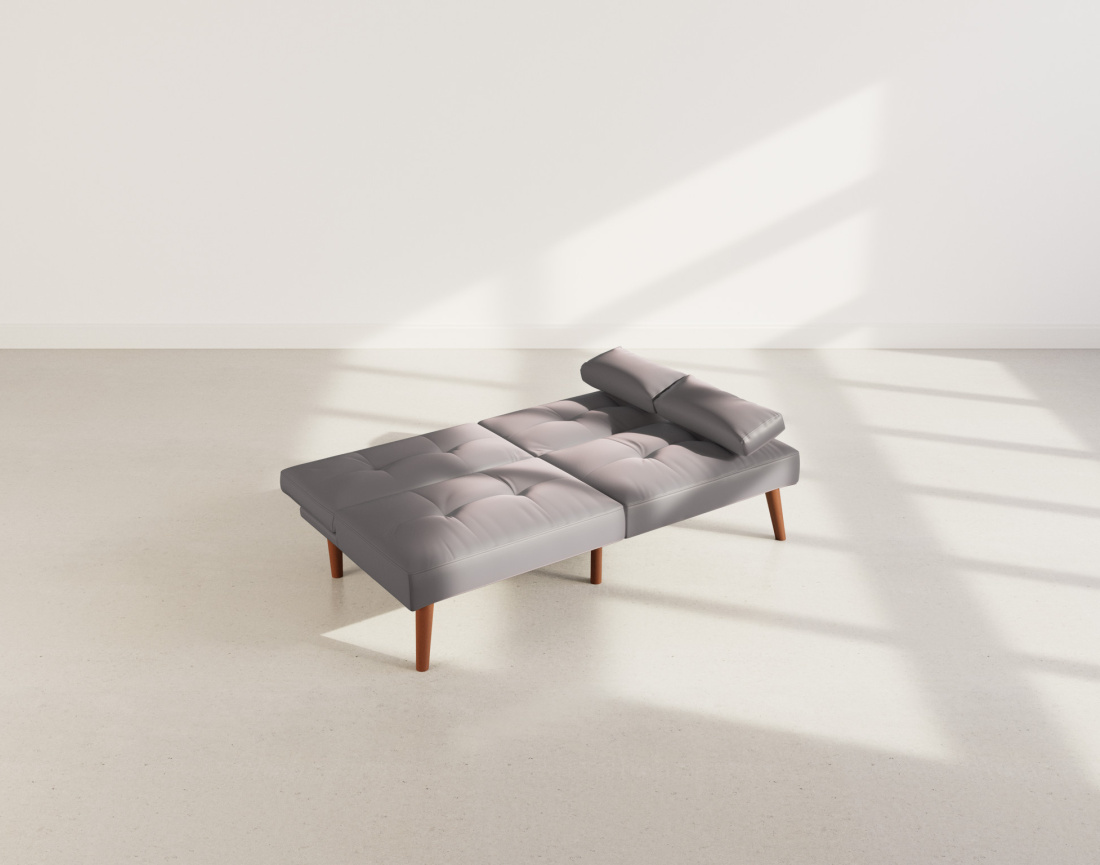 Canapé convertible clic-clac 2 places en simili Philae