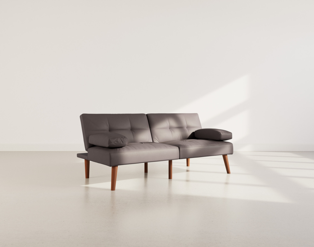 Canapé convertible clic-clac 2 places en simili Philae