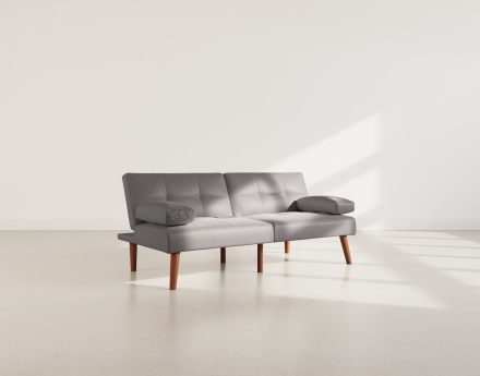 Canapé convertible clic-clac 2 places en simili Philae