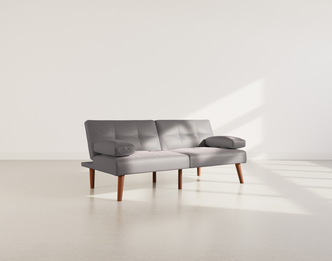 Canapé convertible clic-clac 2 places en simili Philae