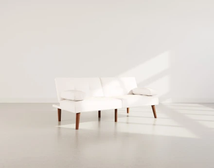 Canapé convertible clic-clac 2 places en simili Philae