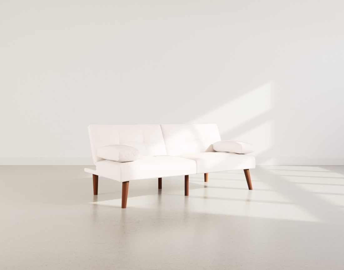 Canapé convertible clic-clac 2 places en simili Philae