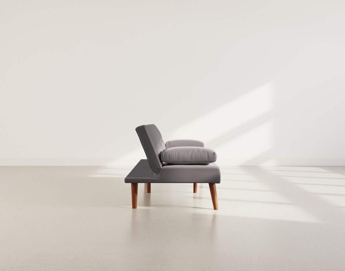 Canapé convertible clic-clac 2 places en simili Philae