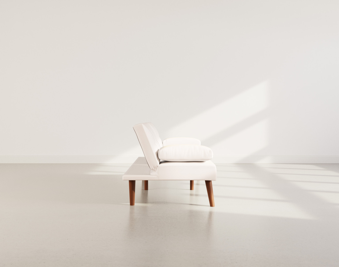 Canapé convertible clic-clac 2 places en simili Philae