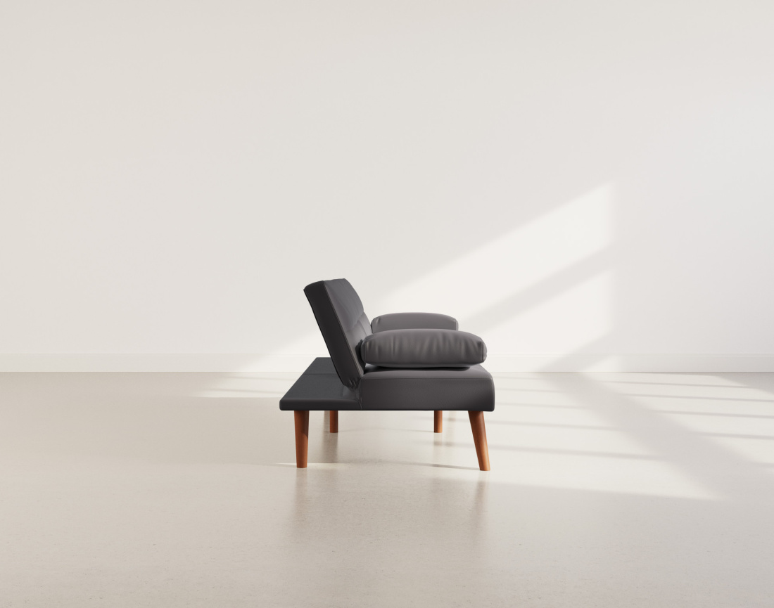 Canapé convertible clic-clac 2 places en simili Philae