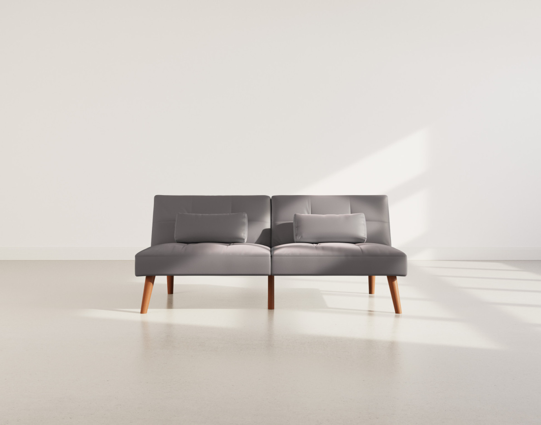 Canapé convertible clic-clac 2 places en simili Philae