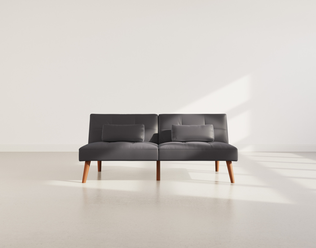 Canapé convertible clic-clac 2 places en simili Philae