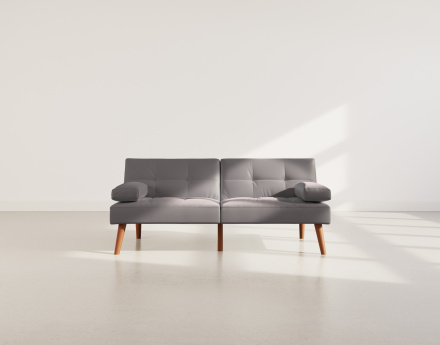 Canapé convertible clic-clac 2 places en simili Philae