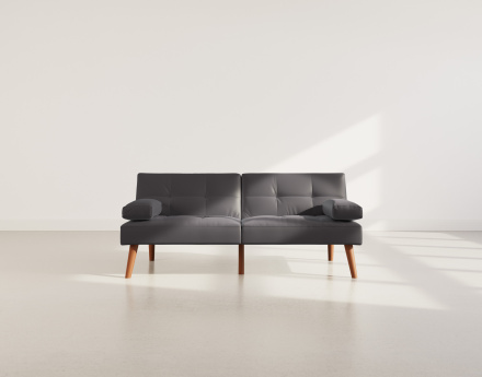 Canapé convertible clic-clac 2 places en simili Philae